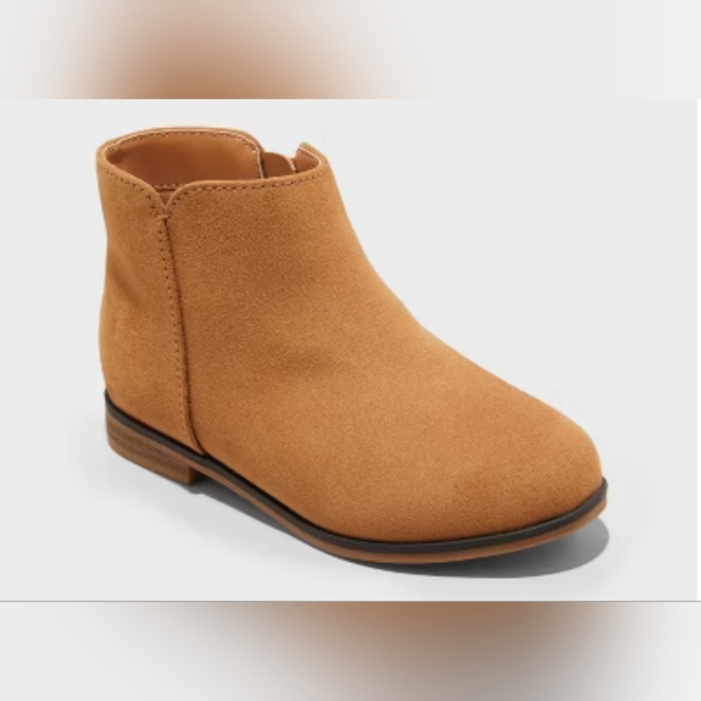 ‼️Cat & Jack Penelope Zipper Cognac Kids Boots